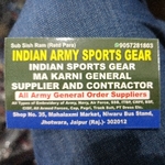 Business logo of Indian army & sports gear