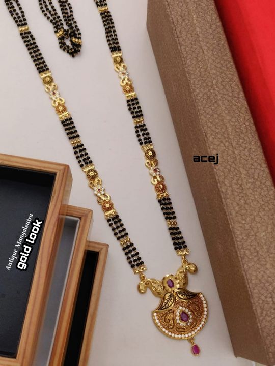 एंटीक मंगलसूत्र uploaded by VN rajwadi jwellery online shopping on 1/11/2022