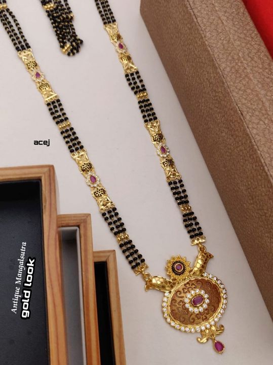 एंटीक मंगलसूत्र विद शिपिंग uploaded by VN rajwadi jwellery online shopping on 1/11/2022