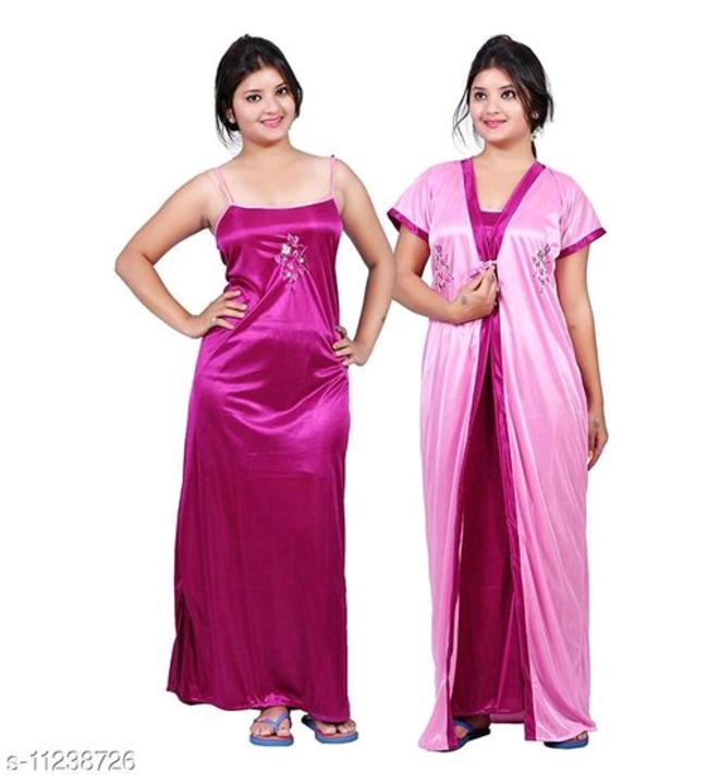 Women Pack of 2 Solid Nightdress
Fabric:  uploaded by Best deal Shop on 1/11/2022