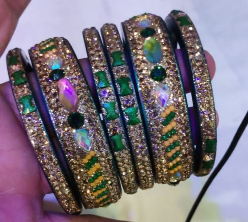 5 line bangles set with 2 line churi uploaded by BANGLES PRIVATE LIMITED on 1/11/2022