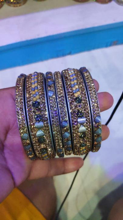 5 line bangles set with 2 line churi uploaded by business on 1/11/2022