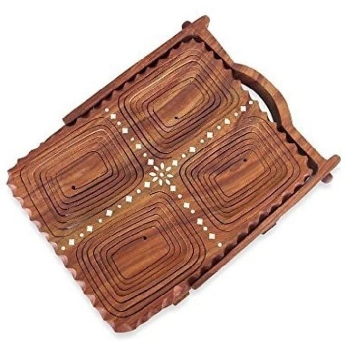 4 Compartment Wooden Basket uploaded by NIKITA'S WOOD CARVING HANDICRAFT on 1/11/2022