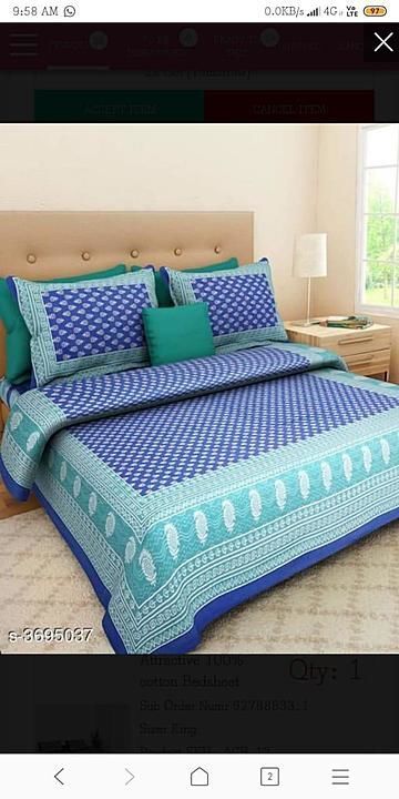 Best quality bedsheet with pillow
Size -90*100 uploaded by business on 9/30/2020