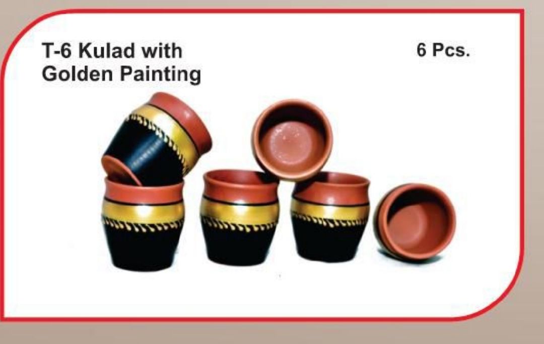 T-6 Kullad golden paint uploaded by Terracotta clay products on 1/12/2022