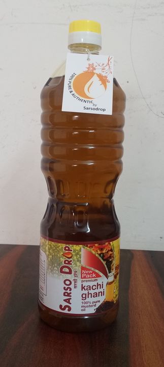 1 ltr sarso drop 100% pure mustarad oil uploaded by business on 1/12/2022