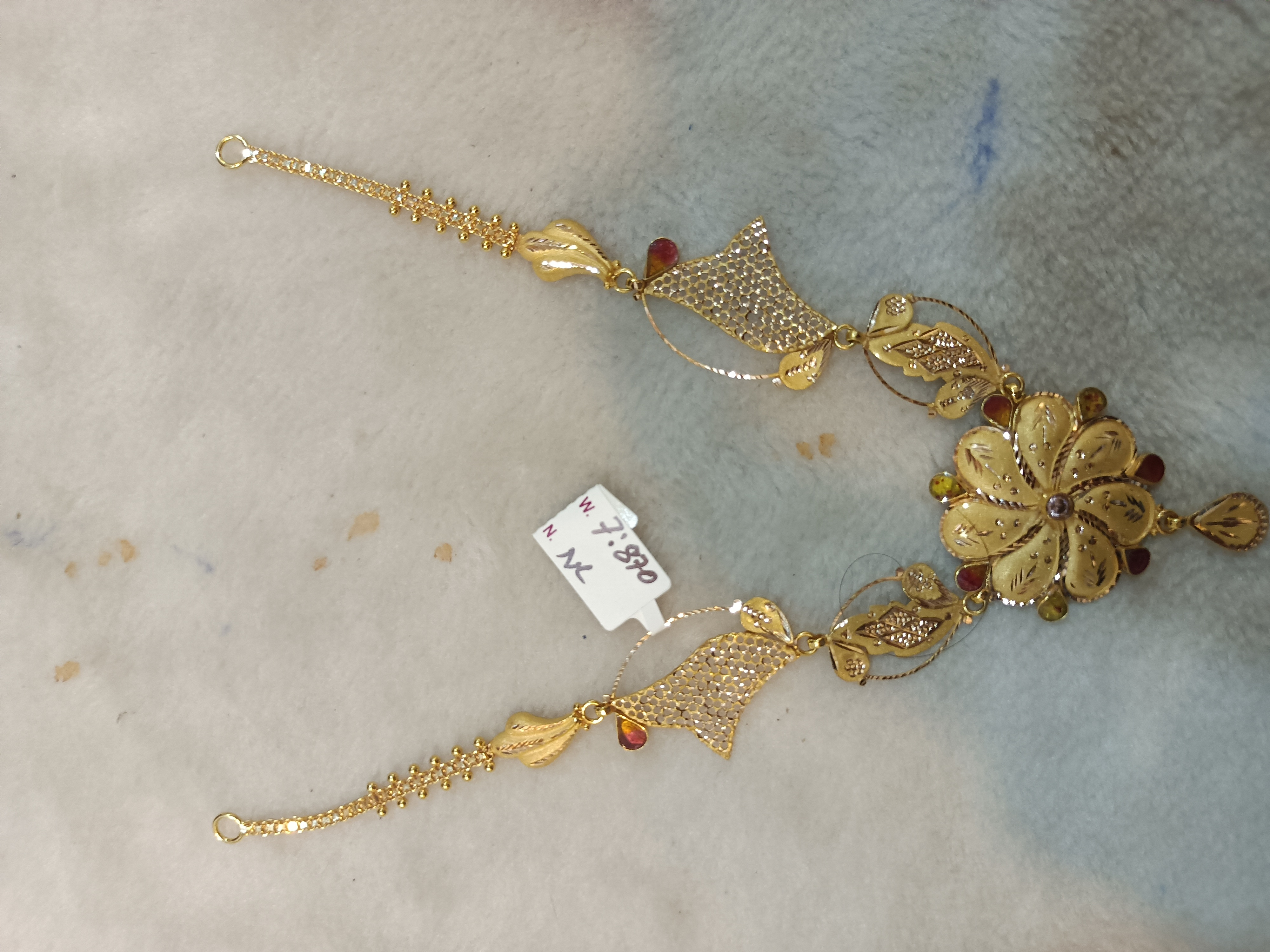 Necklace.22ct gold   gm7.870milli uploaded by business on 1/12/2022