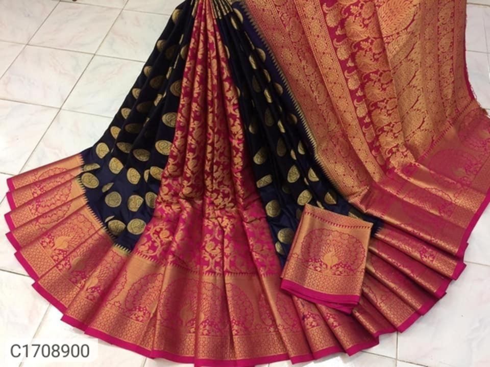 Attractive Zari Weaving Banarasi Silk Sarees
 uploaded by business on 1/12/2022