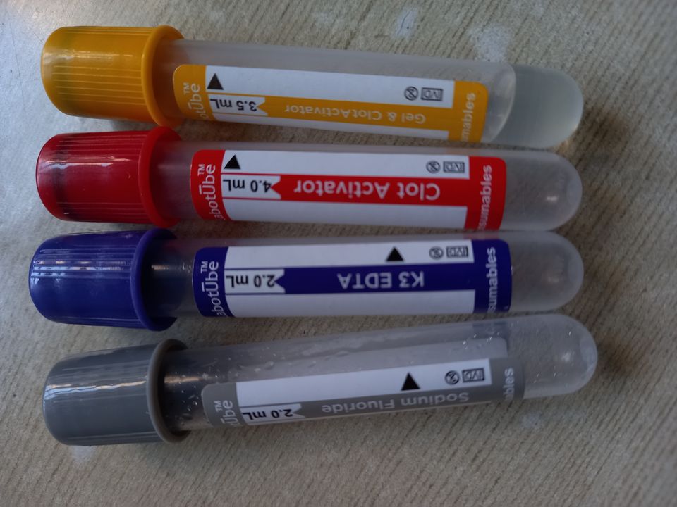 Blood collection tubes uploaded by SHRIRAM ENTERPRISES on 1/12/2022