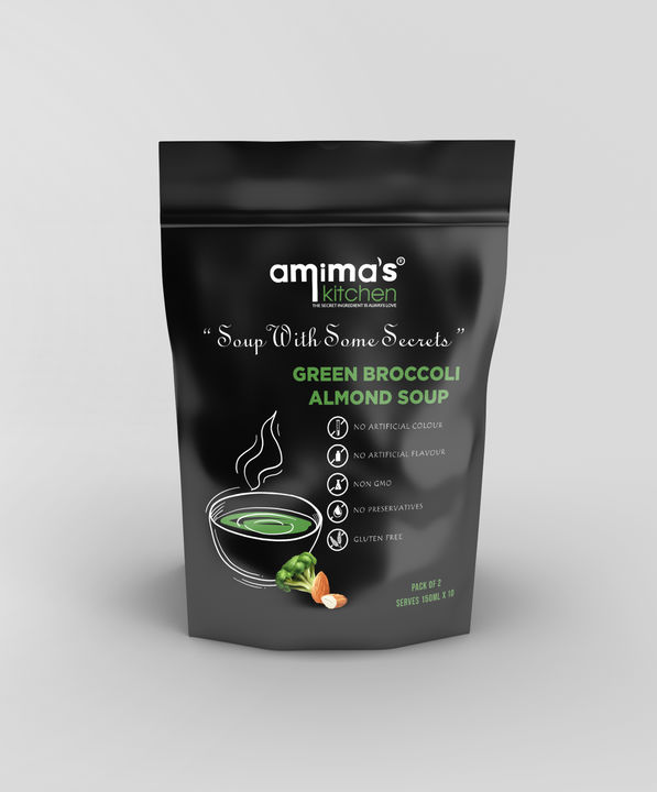 Green Broccoli Almond Soup uploaded by Amima Food Factory on 1/12/2022
