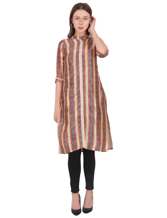 Chander Printed kurti for women uploaded by business on 1/12/2022