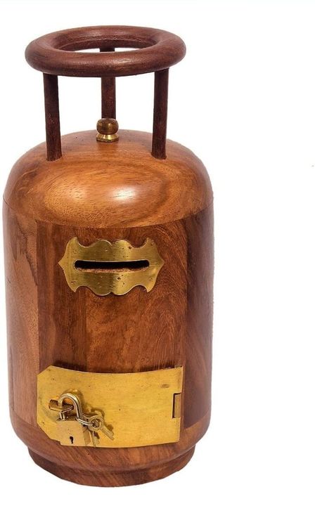 Wooden Cylinder Money Bank uploaded by NIKITA'S WOOD CARVING HANDICRAFT on 1/12/2022