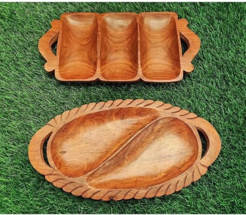 Wooden Dry Fruit Tray uploaded by NIKITA'S WOOD CARVING HANDICRAFT on 1/12/2022