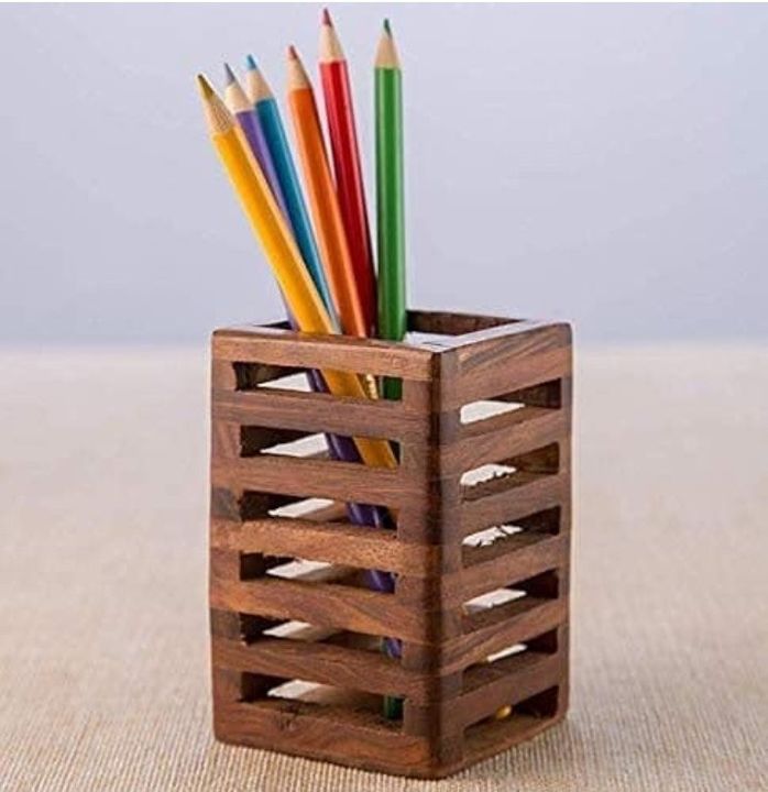 Wooden Pen Stand  uploaded by NIKITA'S WOOD CARVING HANDICRAFT on 1/12/2022