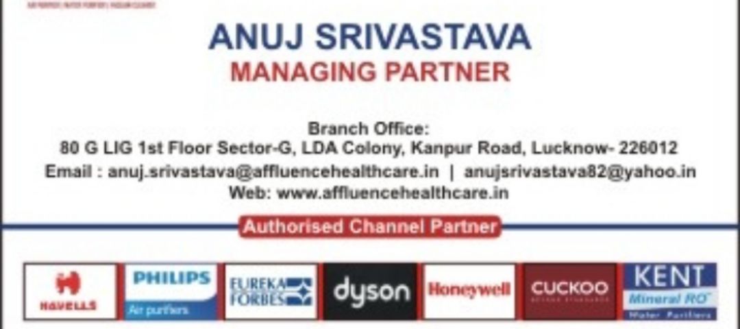 Visiting card store images of Affluence Healthcare