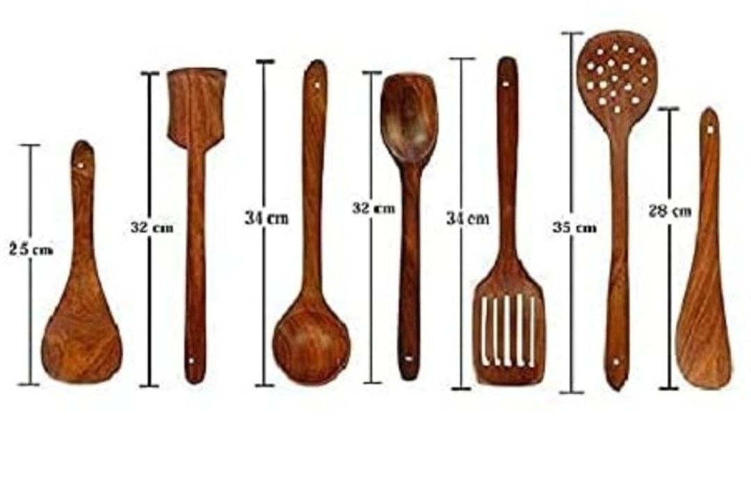 Wooden Spatula Set Of 7 uploaded by NIKITA'S WOOD CARVING HANDICRAFT on 1/12/2022