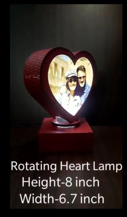 Heart Shape Customisable Rotational Lamp uploaded by ISHMEET ENTERPRISES on 1/13/2022