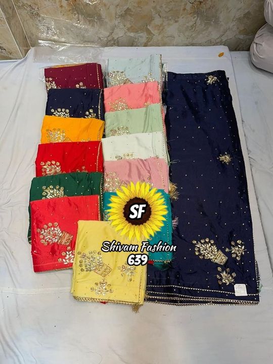 Jaipuri handwork saree uploaded by SHIVAM FASHION on 1/13/2022