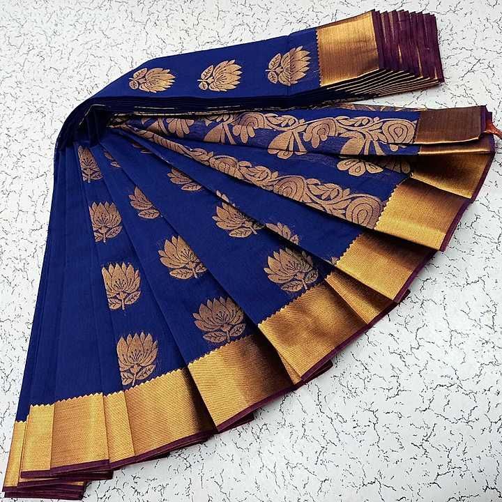 Post image *💯 super soft uppada silk cotton sarees*

Eye catching contrast body-border combinations,

Soft texture and smooth feel,

Rich design blouse or contrast plain blouse as applicable,

High quality rich yarn used to manufacturing 

*Special prices: Rs.1250+$ singles*

bulk orders with discount