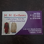 Business logo of M.M.KNITWEARS based out of Ludhiana