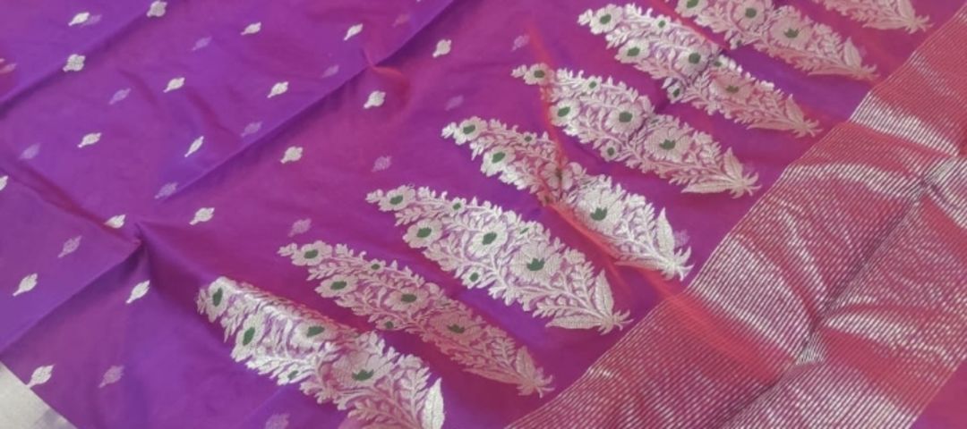 Visiting card store images of Chanderi handloom sarees 