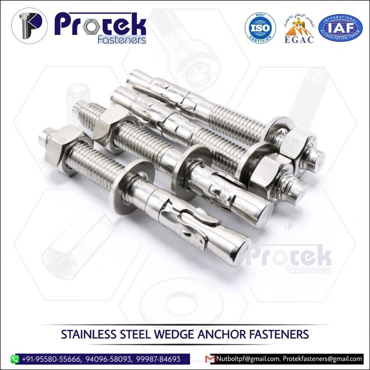 STAINLESS STEEL WEDGE ANCHOR FASTENERS uploaded by PROTEK FASTENERS on 1/13/2022