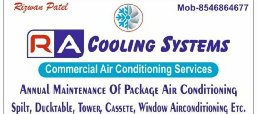 Visiting card store images of RA COOLING SYSTEM'S