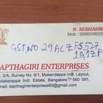 Business logo of Sapthagiri Enterprises