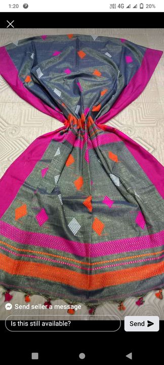 Post image Khadi coton sari