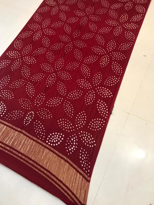 Model silk bandhani dupatta uploaded by Bandhani studios on 1/14/2022