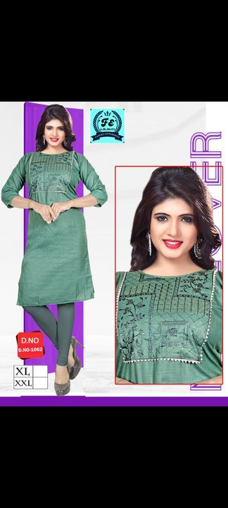 Embroidery work kurti uploaded by Garments on 1/14/2022