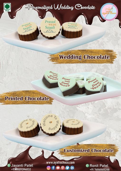 Wedding printed chocolate uploaded by Ayatis Choco on 1/14/2022