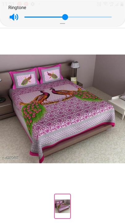 cotton double bedsheet  uploaded by business on 1/14/2022