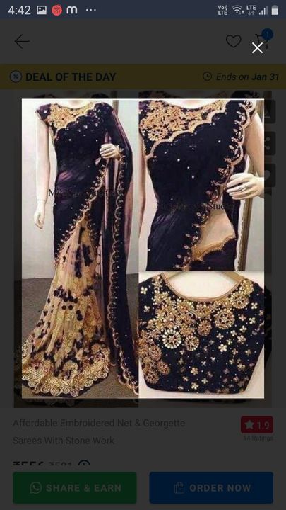 Women saree uploaded by business on 1/14/2022