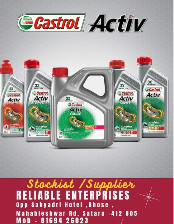 Post image We offer Genuine Castrol Engine Oil @ reasonable price 
Only serious buyers do contact on WhatsApp 8169426023