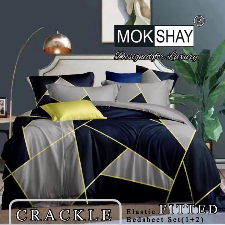 CRACKLE FITTED* 🛌
✨ *3PCS FITTED BEDSHEET SET (1+2)* 🛌 uploaded by FAST BAZAR on 1/14/2022
