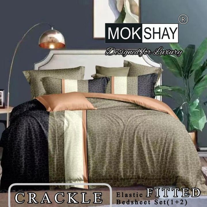 CRACKLE FITTED* 🛌
✨ *3PCS FITTED BEDSHEET SET (1+2)* 🛌 uploaded by FAST BAZAR on 1/14/2022