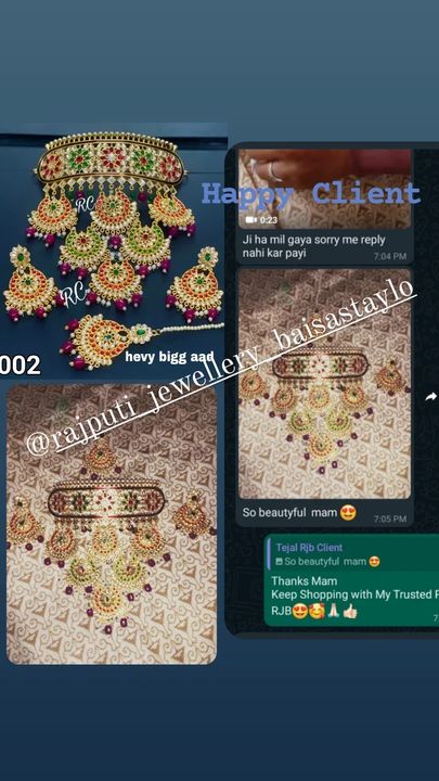 Client Review uploaded by Rajputi_jewellery_baisastaylo on 1/15/2022