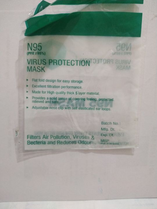 N 95 virus protection mask uploaded by PINTRAD on 1/15/2022