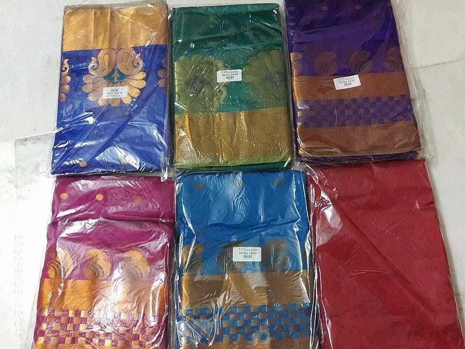Banarasi polyester sarees uploaded by business on 10/1/2020
