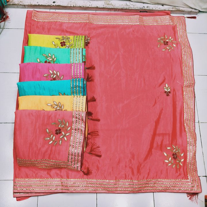 Jaipuri handwork , Darbari fancy sarees uploaded by business on 1/15/2022