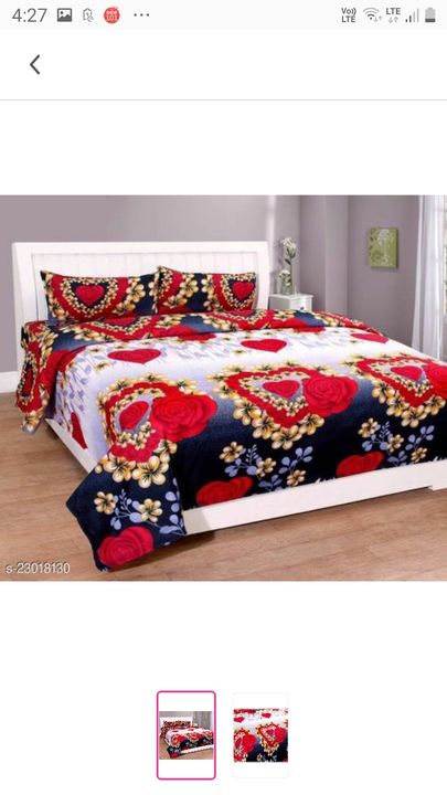 Cotton double bedsheet two pillow cover uploaded by business on 1/15/2022