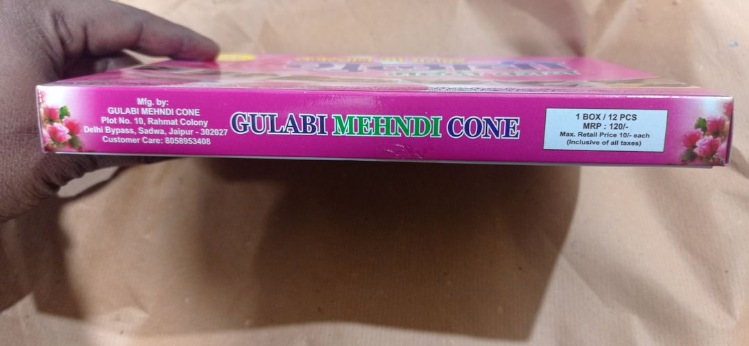 GULABI MEHNDI CONE uploaded by MF ENTERPRISES on 1/15/2022