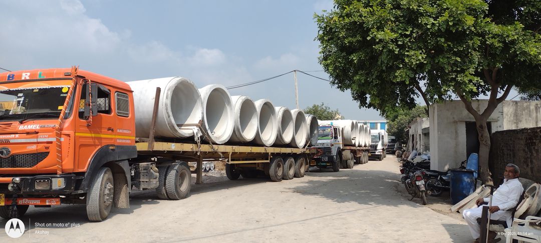 RCC pipe 1400 MM dia NP3 vibrated caste pipe uploaded by RJ concrete products on 1/15/2022