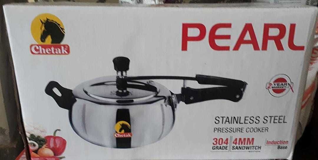Chetak stainless steel pressure cooker uploaded by business on 6/9/2020