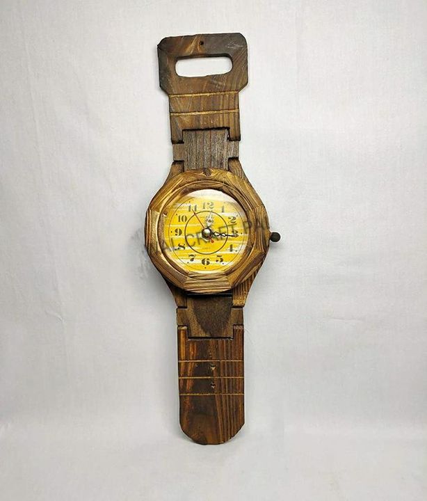 Wooden Wall Wrist Watch uploaded by NIKITA'S WOOD CARVING HANDICRAFT on 1/15/2022