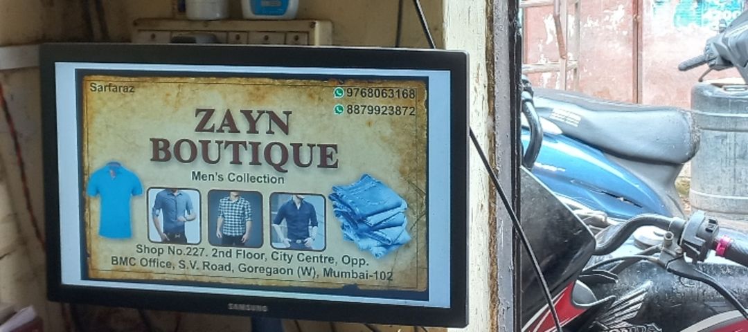 Visiting card store images of Zayn_boutique2022