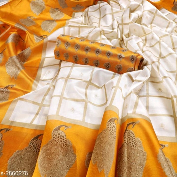 Post image Art silk sarees for women's (Rs. 359/only )..Saree Fabric: Art SilkBlouse: Running BlouseBlouse Fabric: Art SilkPattern: PrintedBlouse Pattern: PrintedMultipack: SingleArt Silk Saree with Blouse   Fabric : Art Silk    Length : Saree - 5.5 mtr,  Blouse : 0.80 mtr   Work : Printed SareeSizes: Free Size (Saree Length Size: 5.5 m, Blouse Length Size: 0.8 m) 
Country of Origin: India