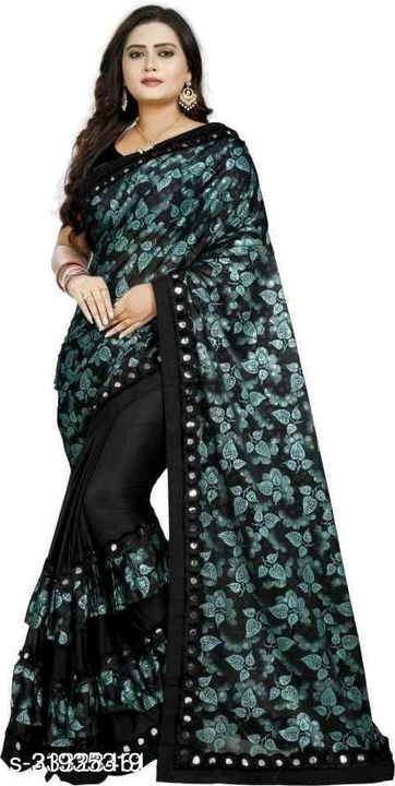 Post image Pure Lycra Blend sarees for women's (Rs. 399/only) Alisha Fabulous SareesSaree Fabric: Lycra BlendBlouse: Running BlouseBlouse Fabric: Banarasi SilkPattern: SolidBlouse Pattern: Same as SareeMultipack: Singlemalay blaycar les bodarSizes: Free Size (Saree Length Size: 5.4 m, Blouse Length Size: 0.8 m) 
Country of Origin: India