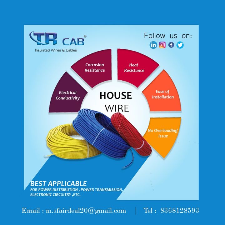 Post image ALL WIRES AND CABLES READY STOCK AVAILABLE
CONTACT -- 8860006145